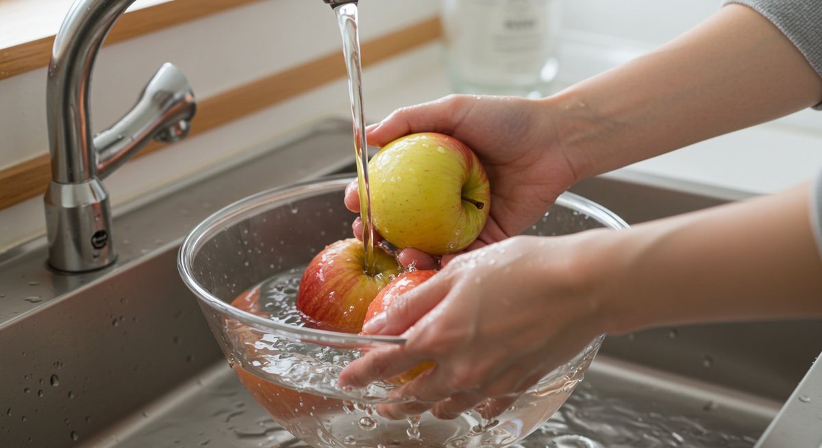 りんご 洗い 方